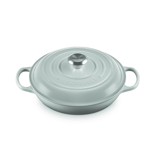 Image showing the Cast Iron Shallow Casserole, 26cm, Sea Salt product.