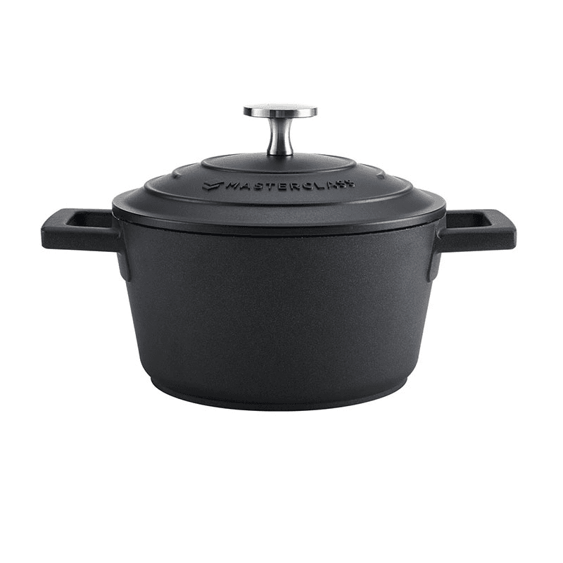 Cast Aluminium Casserole Dish, 1.4L, Black
