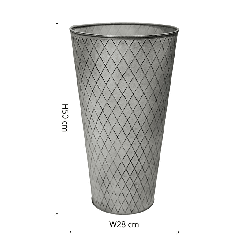 Chatsworth Vase, D28cm, Zinc