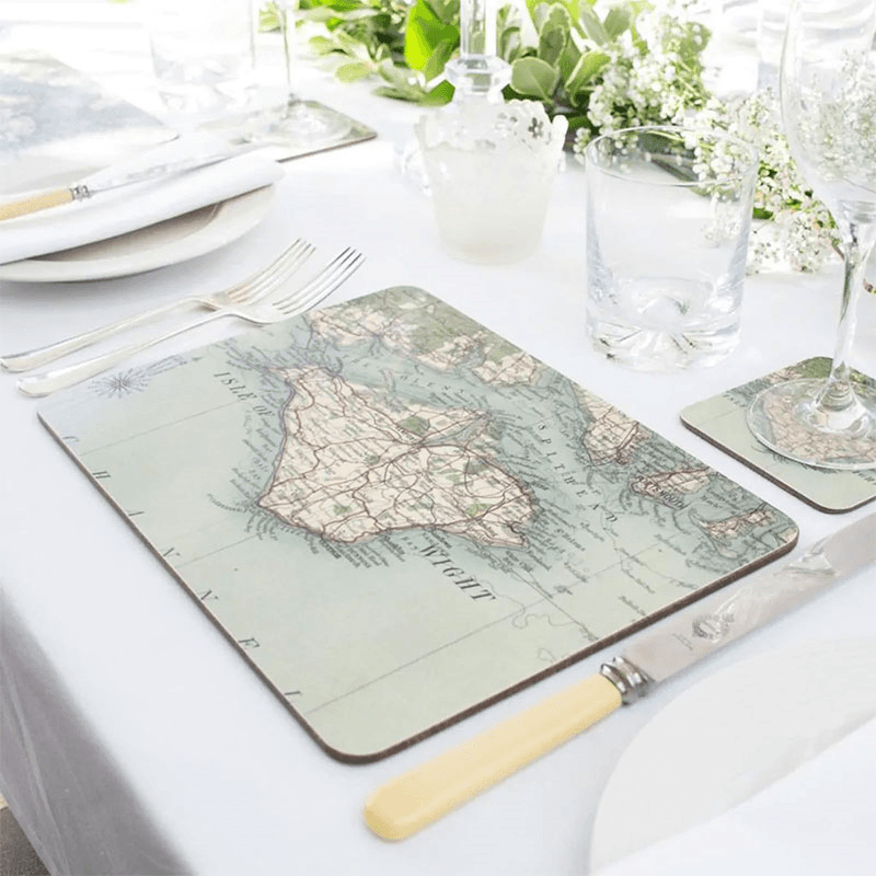 Personalised Set of 8 Rectangular Placemats Voucher, 29 x 21.5cm