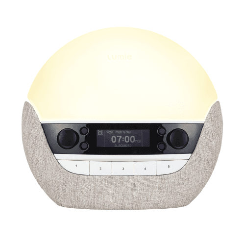 Image showing the Bodyclock Luxe 700FM Alarm Clock, Grey product.