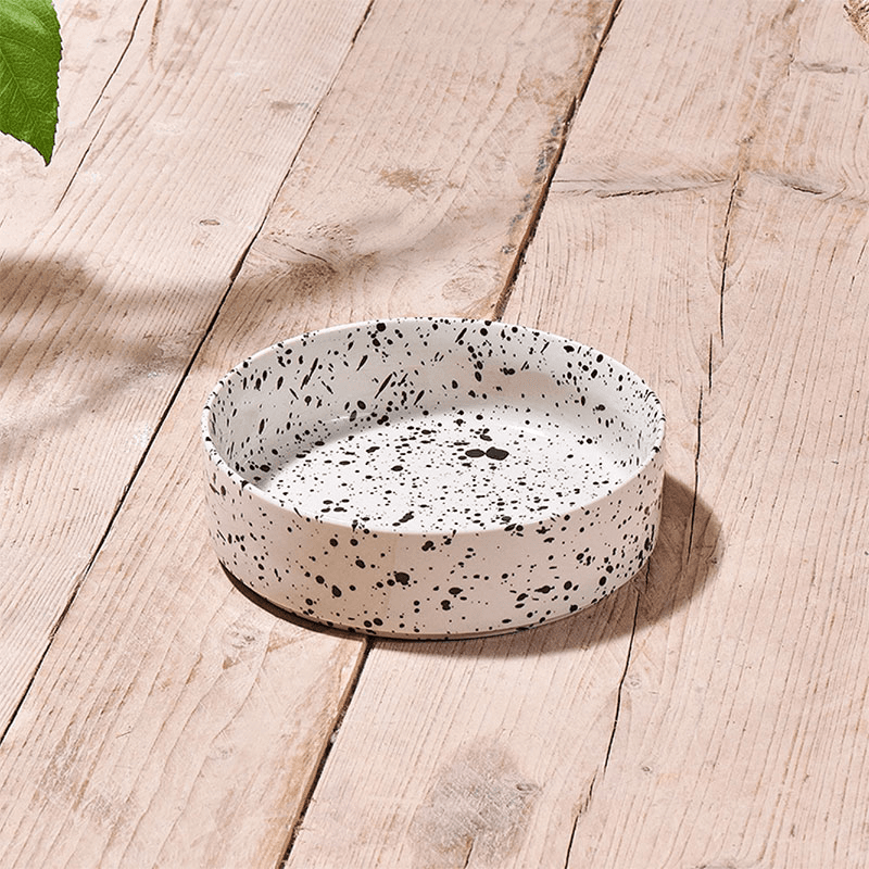 Ama Ceramic Pet Bowl, D15cm, Splatter