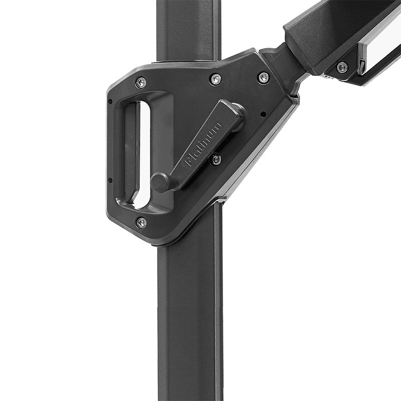 Voyager T1 Round Parasol, 3m, Anthracite