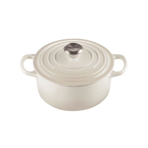 Image showing the Signature Cast Iron Round Casserole, 26cm, Meringue product.