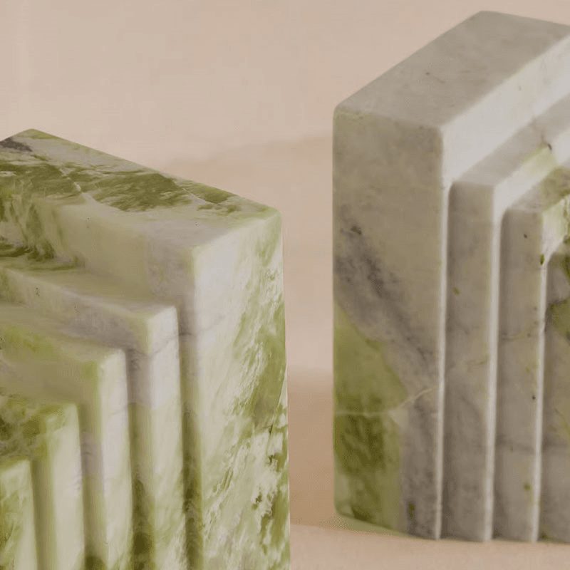 Lola Pair of Bookends, H34cm, Green