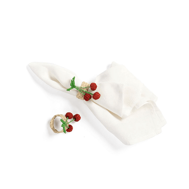 Cherry Set of 4 Napkin Rings