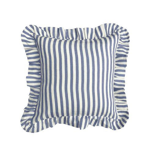 Image showing the Candy Stripe Cushion Cover, 45 x 45cm, Blue product.