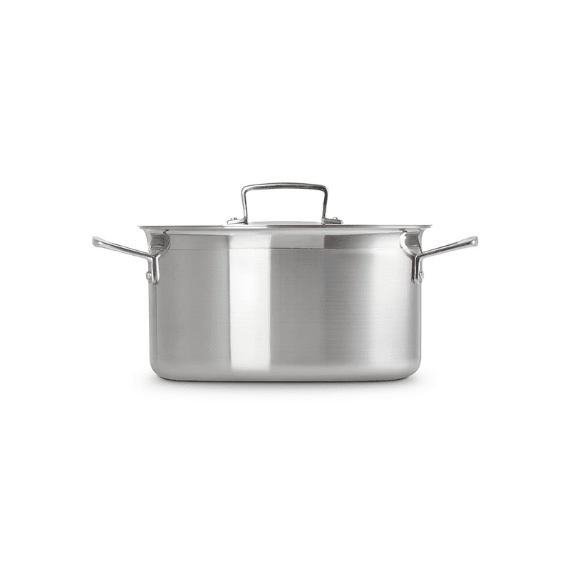 Classic 3-ply Deep Casserole, 24cm, Stainless Steel
