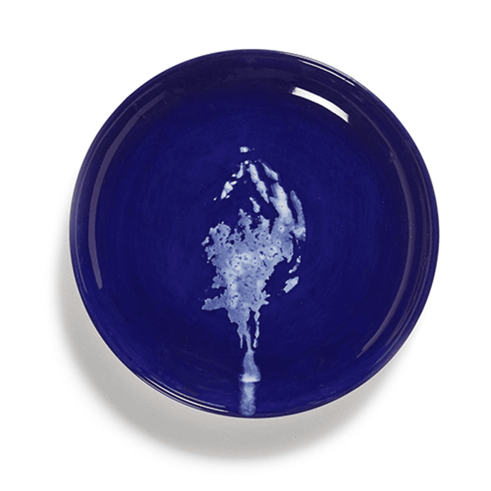 Ottolenghi, Set of 4 Extra Small Plates, Blue and White, Blue