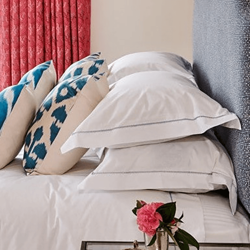 Ladderstitch Duvet Cover, King, Blue