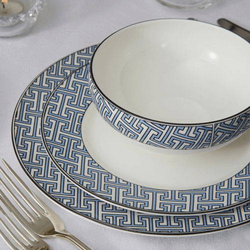 Image showing the Maze Breakfast Bowl, D15cm, Cornflower Blue product.