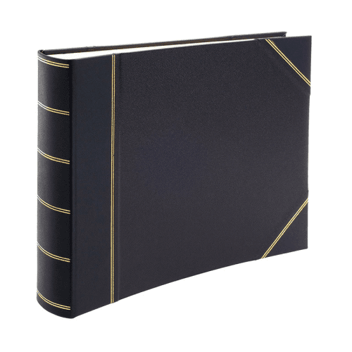 Image showing the Original Landscape Half Bound Photo Album, 31 x 36.5cm, Blue product.