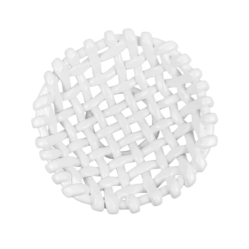 Juicy Basketweave Bowl, D31cm, White