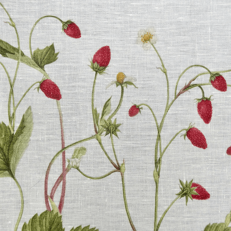 Fraise De Bois Linen Tablecloth, 165 x 300cm, Red