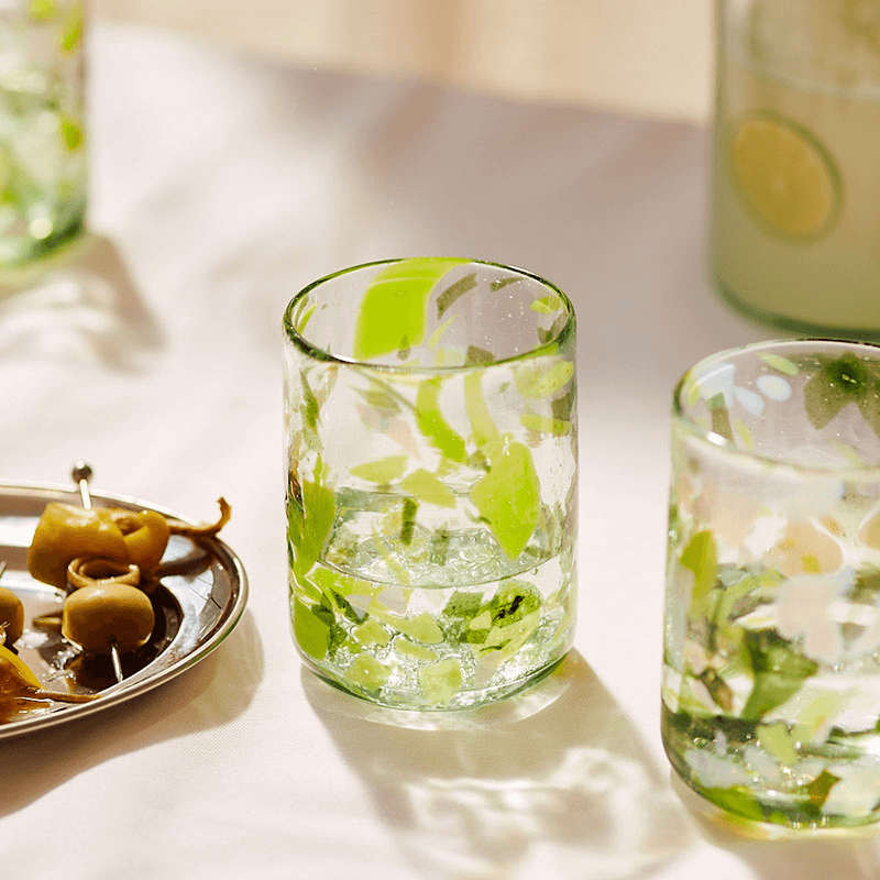 Jardin Set of 4 Tumblers, 350ml, Green