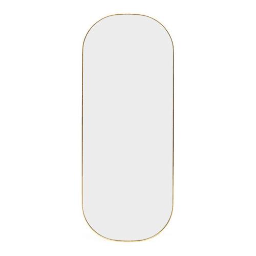 Image showing the Fine Edge Edge Oval Mirror, H100 x W40cm, Gold product.