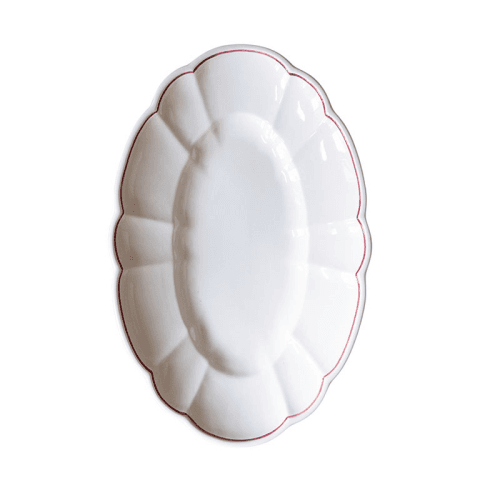 Image showing the Romilly Serving Dish, L41 x W27cm, Red product.