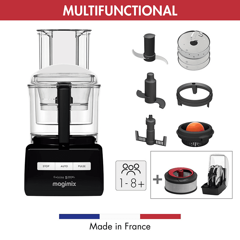 5200 XL Premium Food Processor 18712, 3.6L, Black