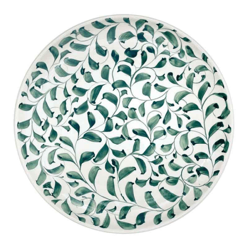 Image showing the Scroll Charger Plate, D30cm, Green product.