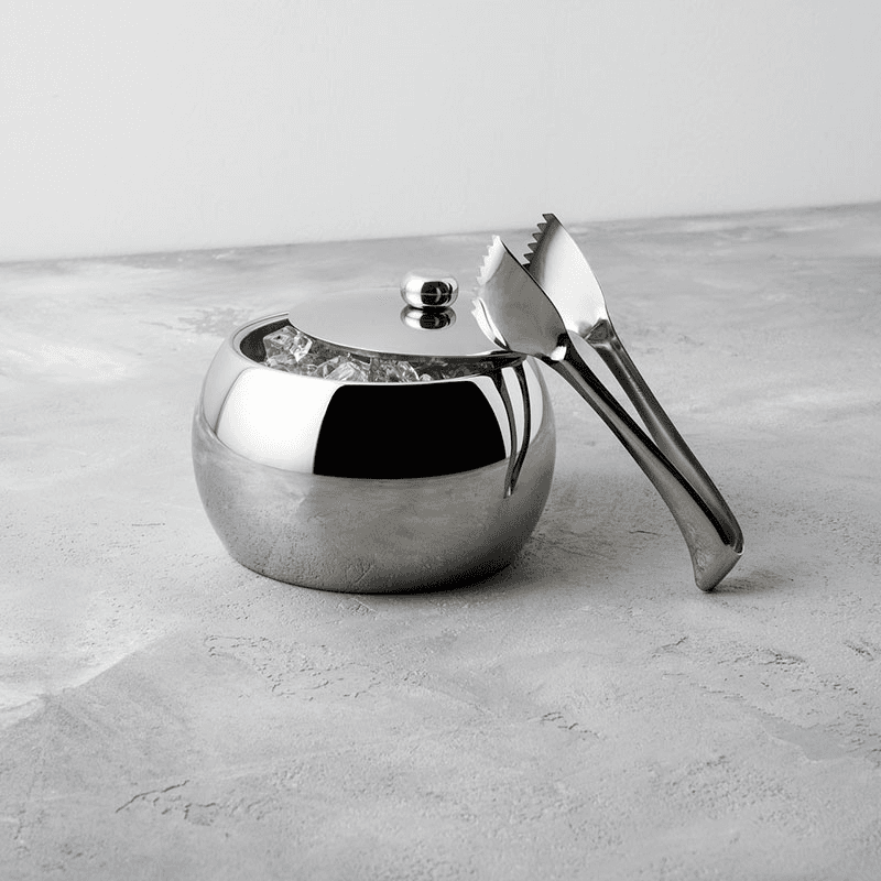 Sphera Insulated Ice Bucket, 12 x 10cm, Silver Plated