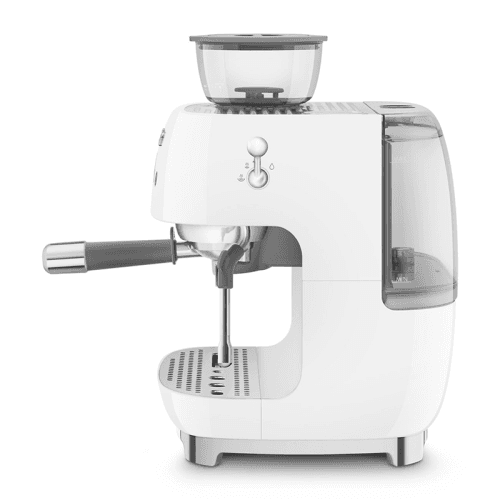 Image showing the Espresso Coffee Machine with Grinder, White product.