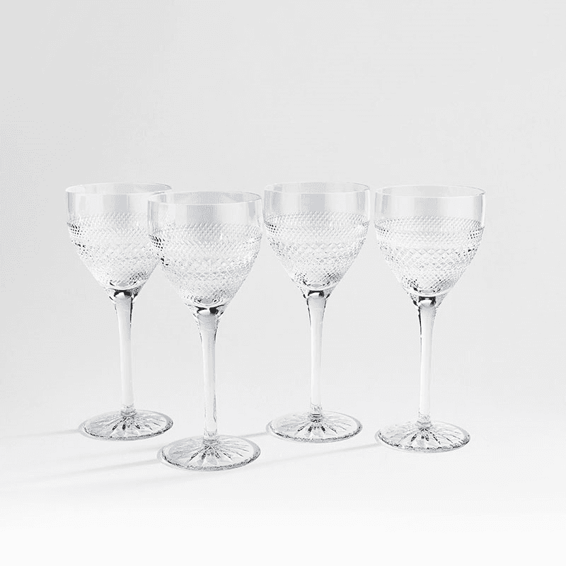 Huxley Set of 4 Red Wine Glasses, 333ml, Clear