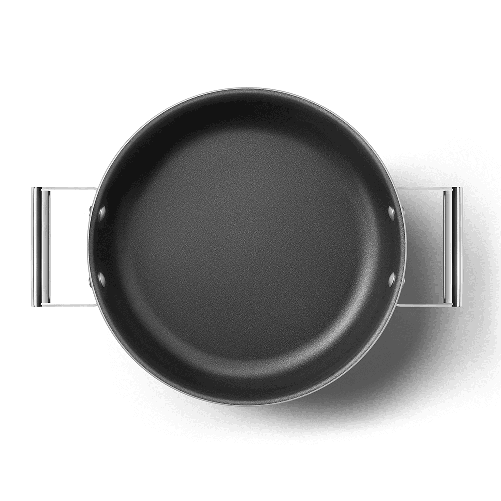 Deep Skillet Pan with Handles, 28cm, Cream