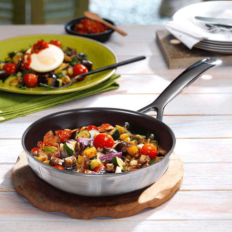 Classic 3-ply Non-Stick Frying Pan, 24cm, Stainless Steel