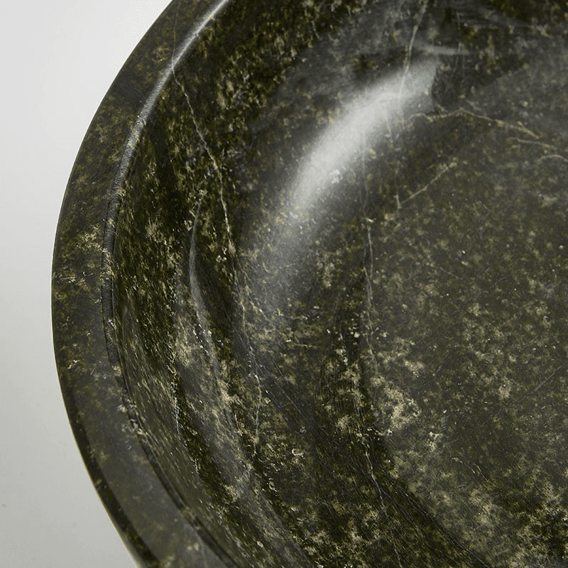 Mowbray Marble Serving Bowl, D25cm, Green