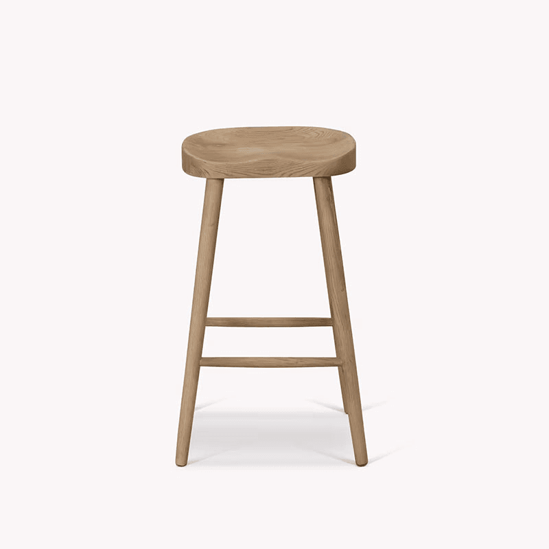 Lilley Bar Stool, Lime Wash
