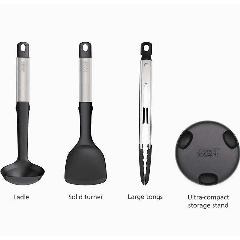 Elevate Fusion 3 Piece Silicone Set, Stainless Steel