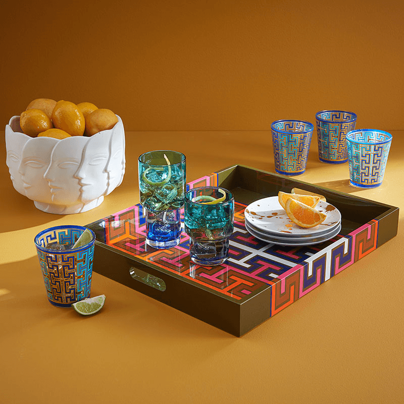 Madrid Lacquer Tray, 43 x 35.5cm, Olive Green