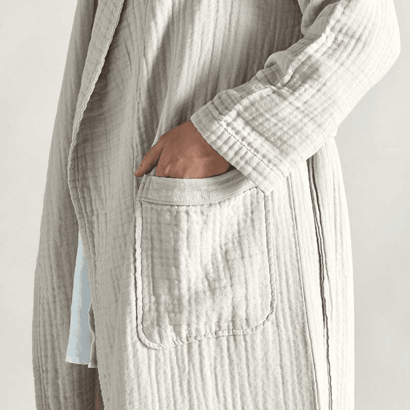The Dream Cotton Robe, Extra Extra Large, Clay