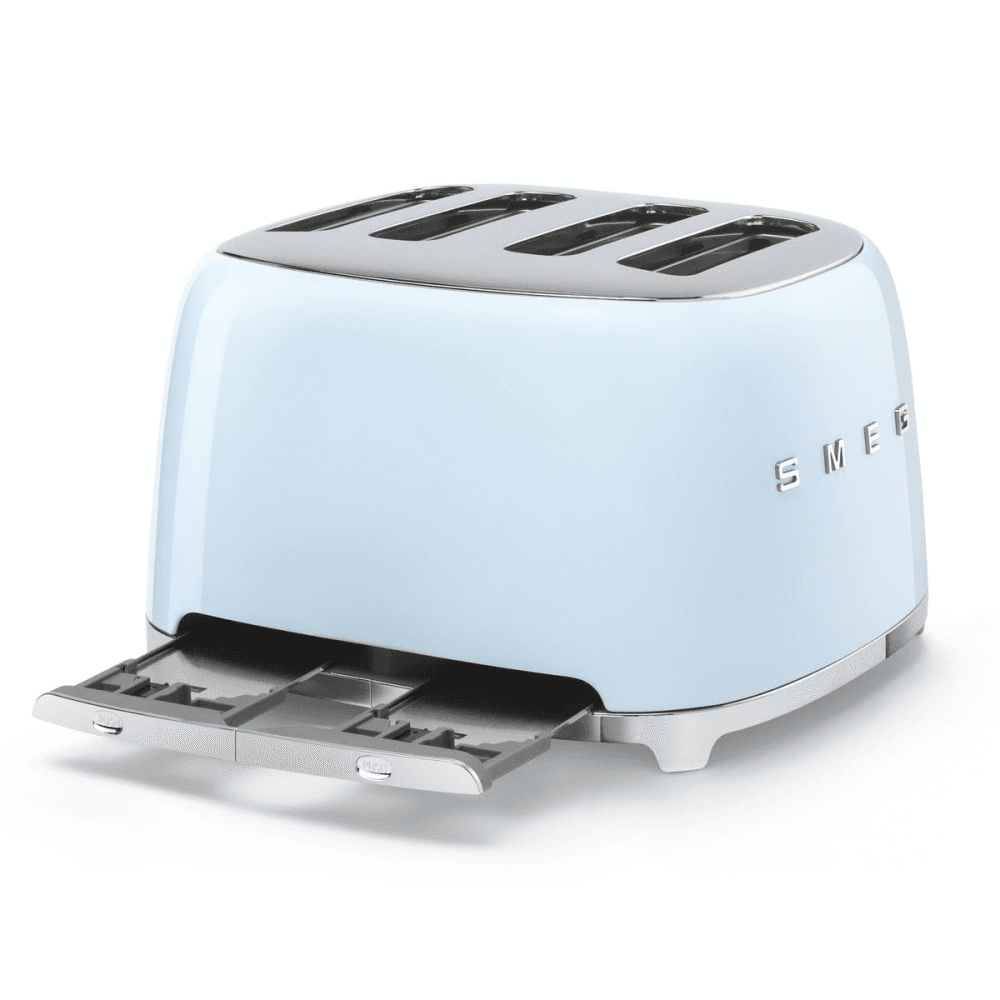 50's Retro 4 slice toaster - 4 slot, Pastel Blue