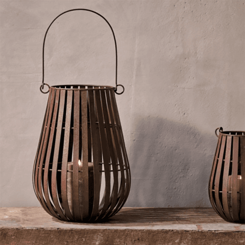 Image showing the Pothos Lantern, H31cm, Rust product.