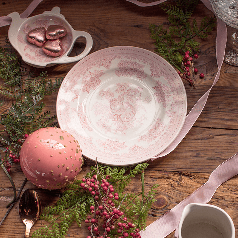 Asiatic Pheasants Plate, D17.5cm, Pink