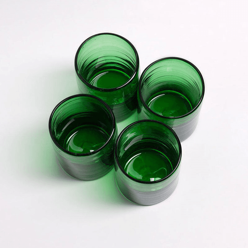 Zomi Set of 4 Tumblers, H10.5cm, Green