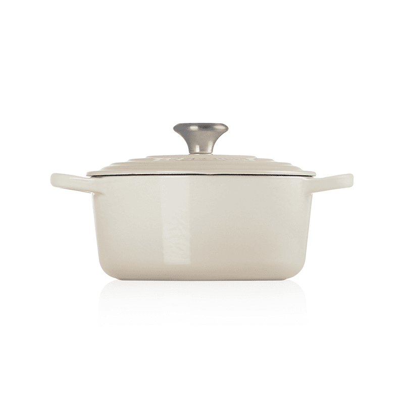 Signature Cast Iron Round Casserole, 28cm, Meringue