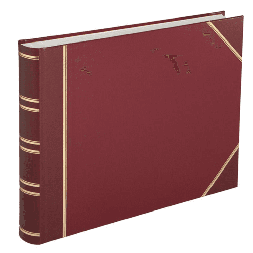 Image showing the Large Landscape Photograph Album, L30.6 x W39.2cm, Burgundy product.