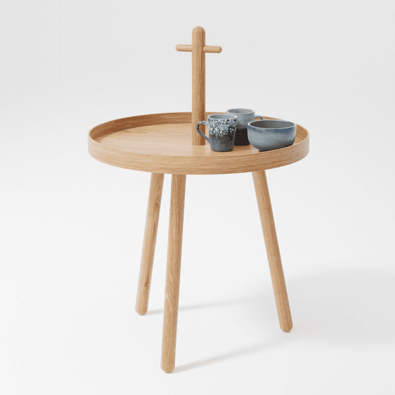 Pick Me Up Side Table, H66 x W45cm, Oak