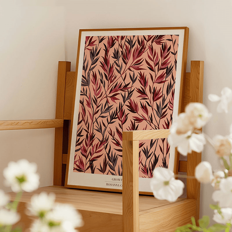 Growth Recycled Paper Print, A2, Pink