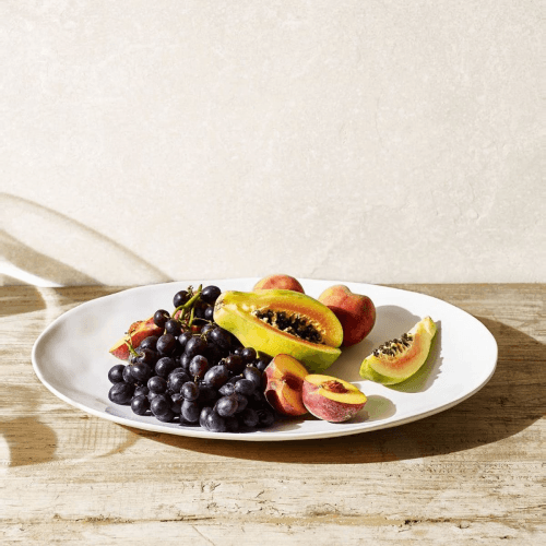 Image showing the Portobello Large serving platter, 31 x 46cm, White product.