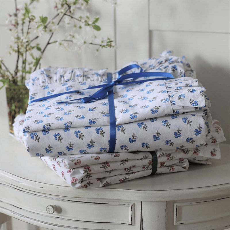 Ditsy Duvet Cover, King, Blue