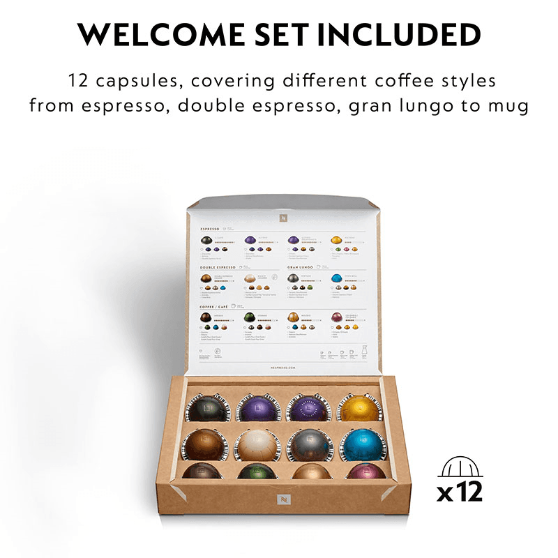 Vertuo Next with Aeroccino Coffee Machine, White