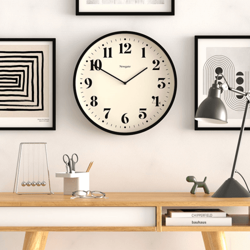 Image showing the Number Two Wall Clock, D45cm, Black product.