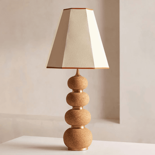 Image showing the Naomi Table Lamp, H90cm, Brown product.