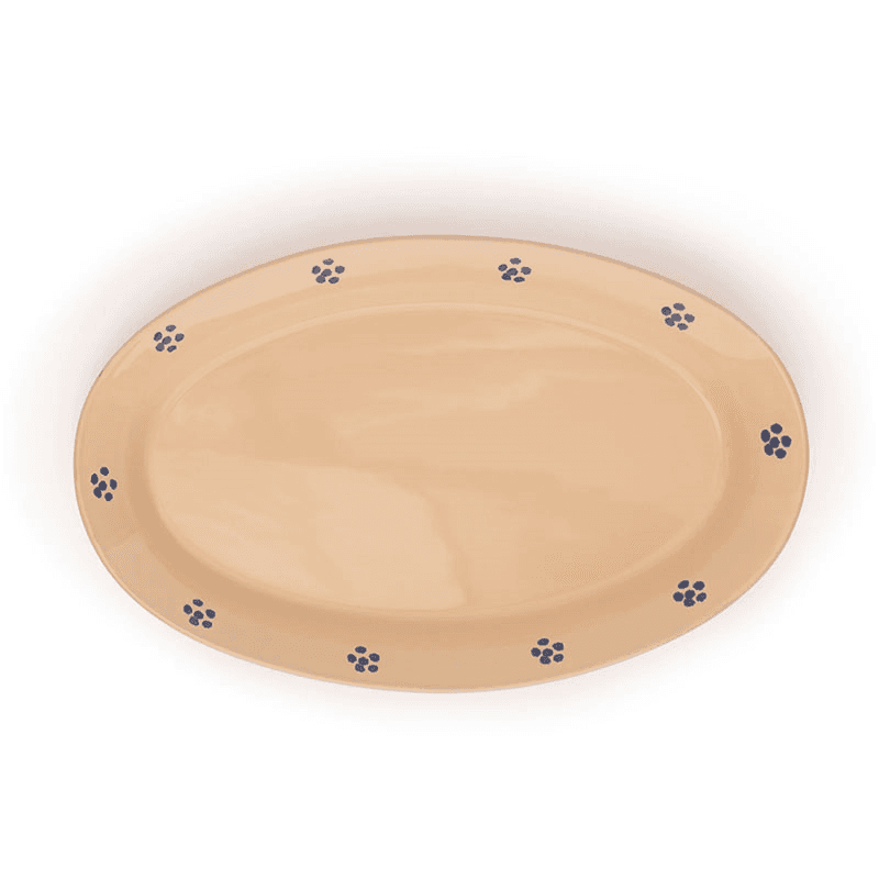 Fiore Serving platter, L38cm, cream