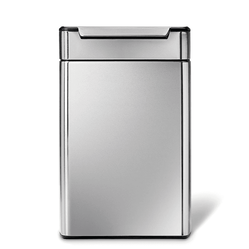 Touch Bar Bin, 48L, Brushed Stainless Steel