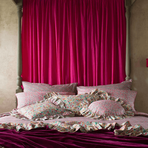 Image showing the Betsy Ann Duvet Set, Super King, Pink product.