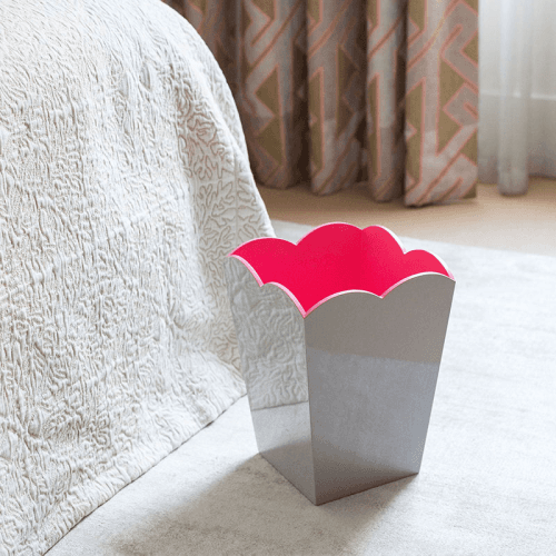 Image showing the Lacquered Scallop Bin, H30cm, Chiffon product.